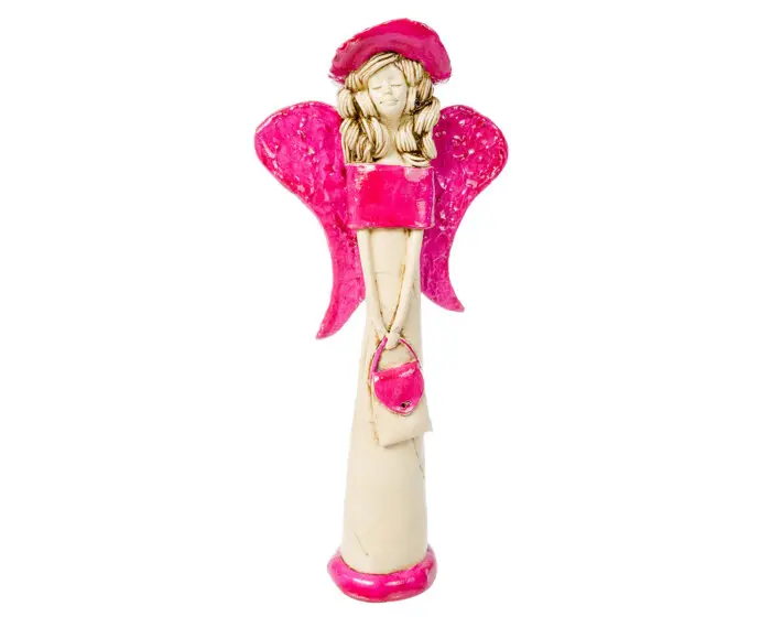 Anioł Coco - różowy pink