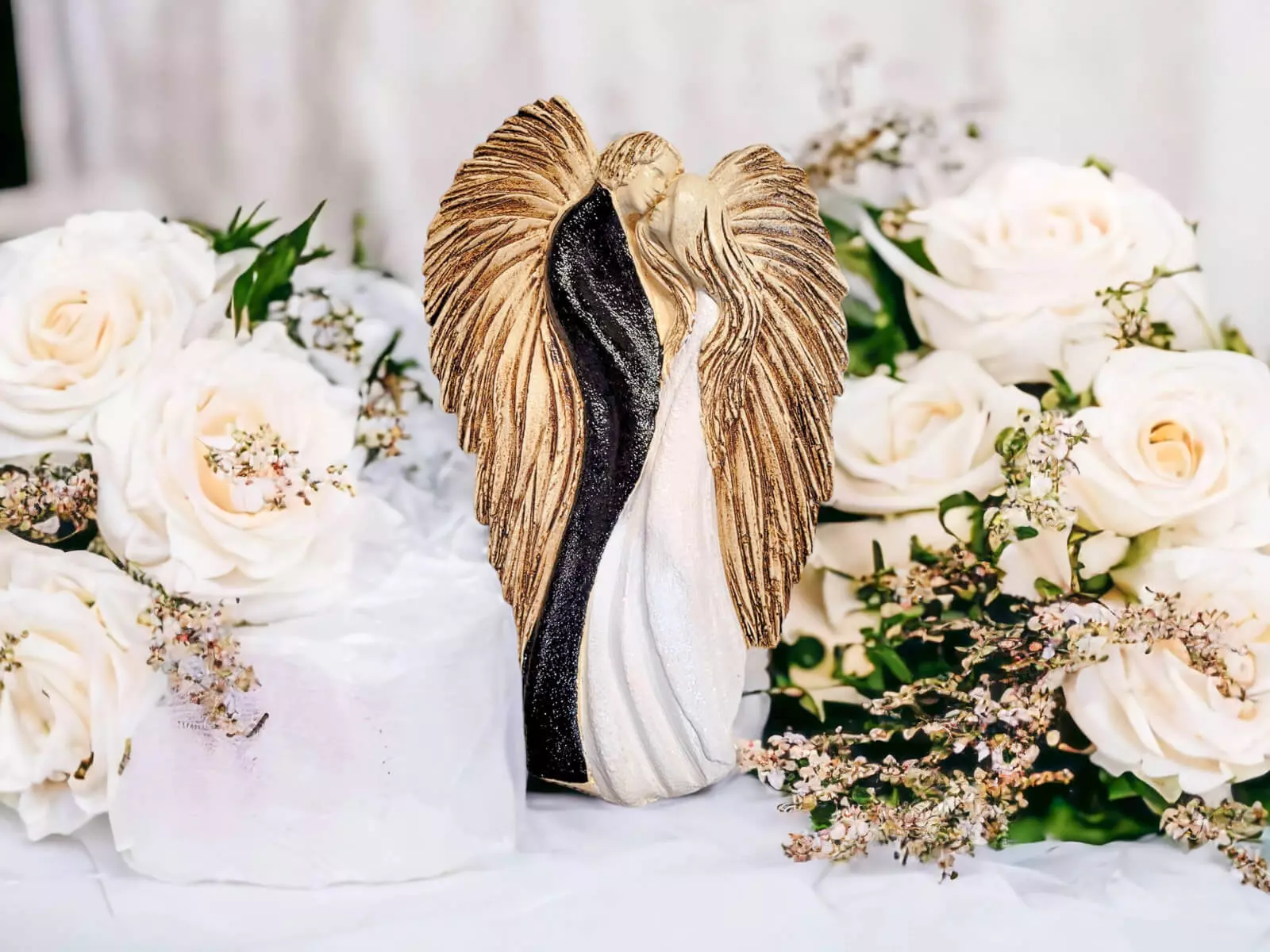 Zakochane Anioły na ślub zamiast kwiatów - ręcznie robione z dedykacją
