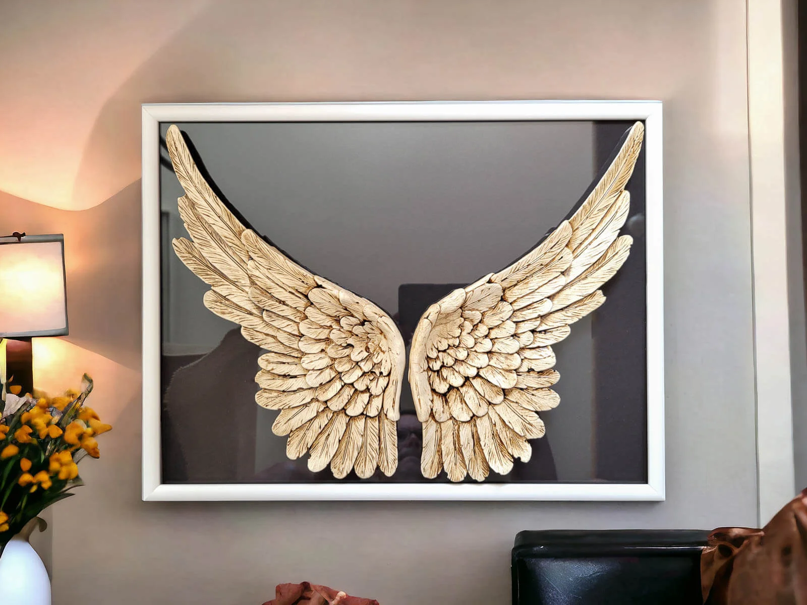 Skrzydła Aniołą w ramce