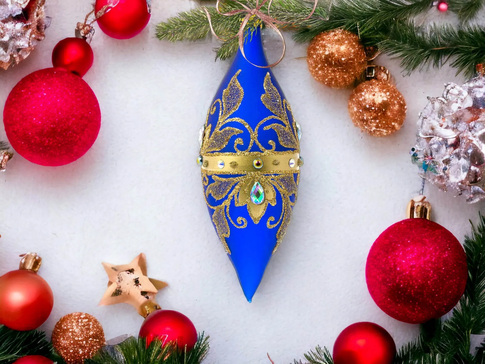 Bombki choinkowe skandynawski mix 6 szt.